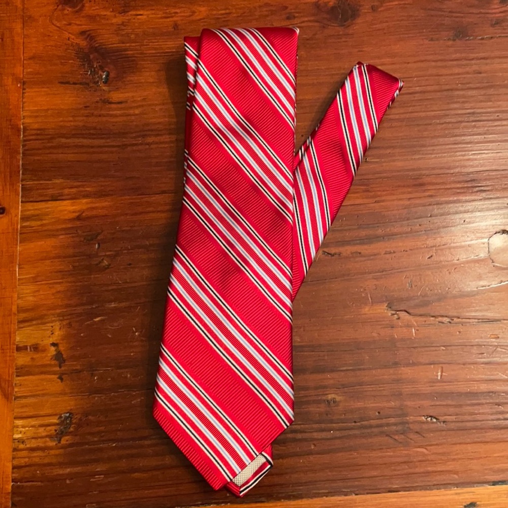 Men’s red striped Nordstrom tie